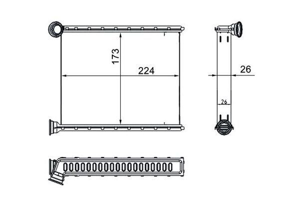 MAHLE ORIGINAL Heater matrix Article number: AH 270 000S cheaply