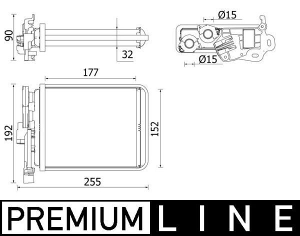 MAHLE ORIGINAL Heater matrix Article number: AH 38 000P cheaply