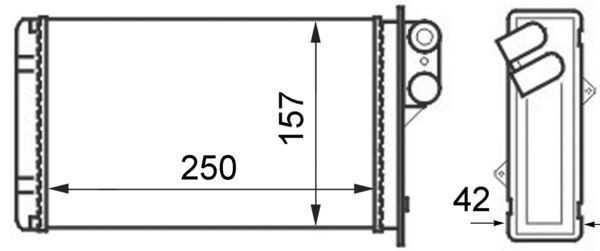 MAHLE ORIGINAL Heater matrix Article number: AH 42 000S cheaply