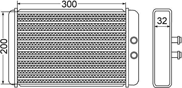 MAHLE ORIGINAL Heater matrix Article number: AH 61 000S cheaply