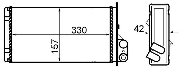 MAHLE ORIGINAL Heater matrix Article number: AH 66 000S cheaply