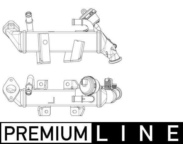 MAHLE ORIGINAL CE 19 000P EGR aušintuvas MASTER 2.3 dCi 100 FWD (JV0A, JV0B, JV0G, JV0H) 101 AG dyzelinas