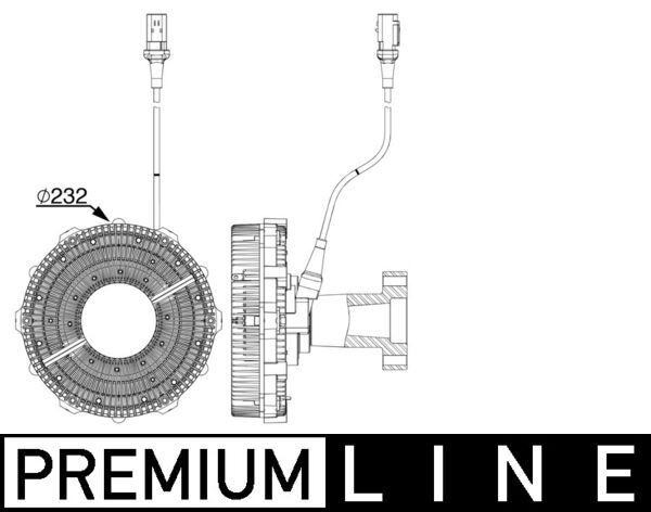 MAHLE ORIGINAL Kobling, kølerventilator Varenummer: CFC 252 000P billige