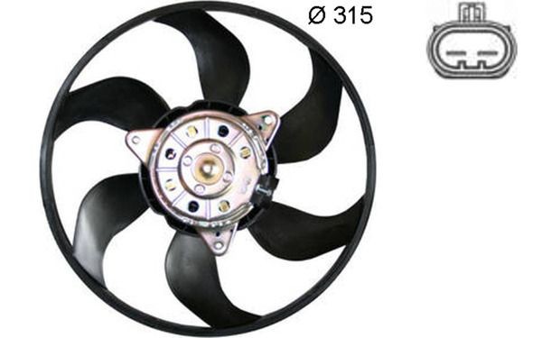 MAHLE ORIGINAL Fan, radiator Article number: CFF 382 000S cheaply