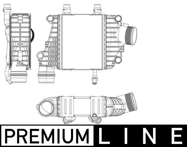 MAHLE ORIGINAL Intercooler Article number: CI 410 000P cheaply