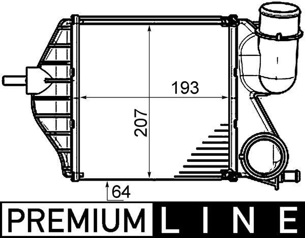 MAHLE ORIGINAL Intercooler Article number: CI 459 000P cheaply