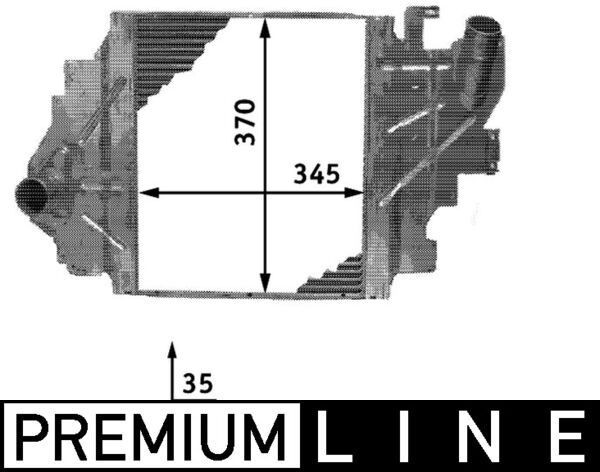 MAHLE ORIGINAL Intercooler Article number: CI 65 000P cheaply
