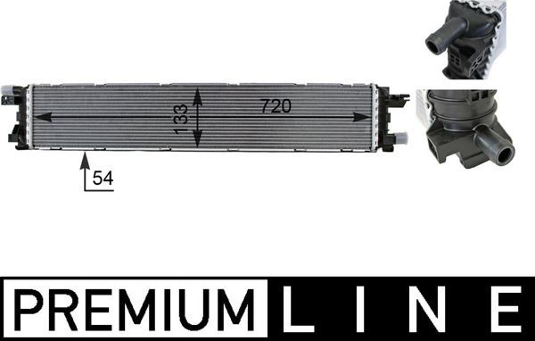 MAHLE ORIGINAL Low Temperature Cooler, intercooler Article number: CIR 1 000P cheaply