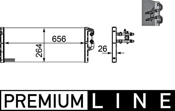 MAHLE ORIGINAL Low Temperature Cooler, intercooler Article number: CIR 18 000P cheaply