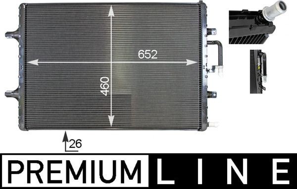 MAHLE ORIGINAL Low Temperature Cooler, intercooler Article number: CIR 2 000P cheaply