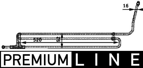 MAHLE ORIGINAL Oljekjøler, styring artikkelnummer: CLC 44 000P billig