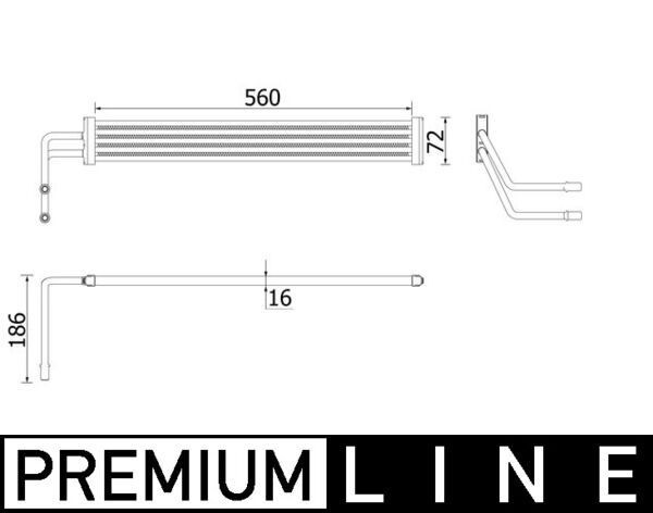 MAHLE ORIGINAL Oljekjøler, styring artikkelnummer: CLC 93 000P billig