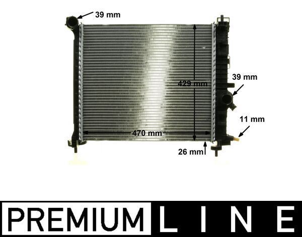 MAHLE ORIGINAL Engine radiator Article number: CR 1189 000P cheaply