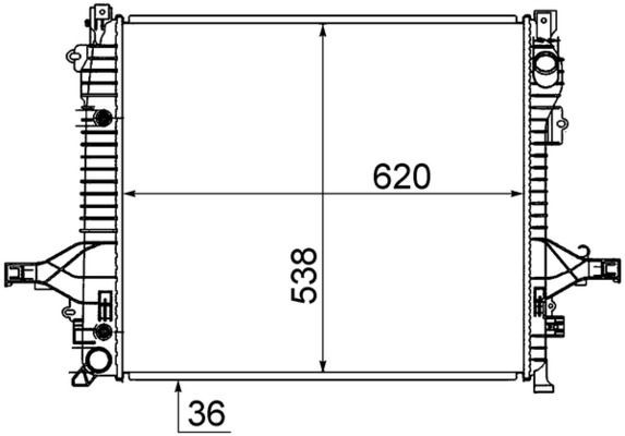 MAHLE ORIGINAL Radiaator, mootorijahutus Artikli number: CR 1191 000S soodsalt