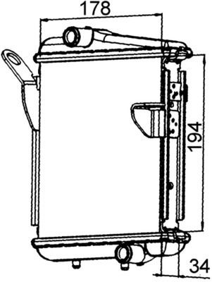 MAHLE ORIGINAL Engine radiator Article number: CR 1400 000P cheaply