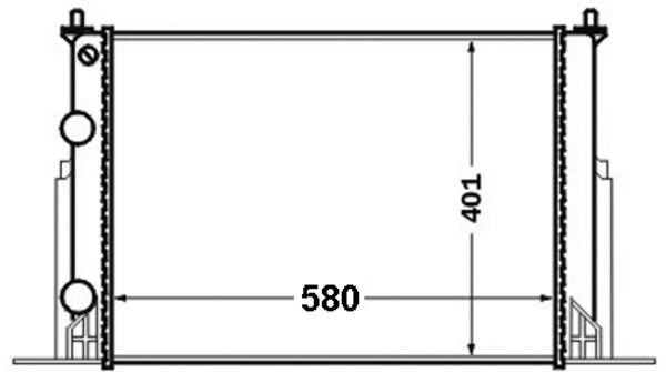MAHLE ORIGINAL Engine radiator Article number: CR 1450 000S cheaply