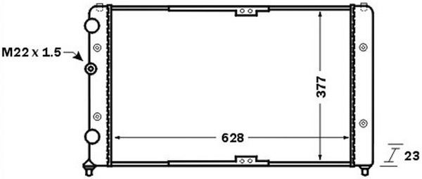MAHLE ORIGINAL Engine radiator Article number: CR 1535 000S cheaply