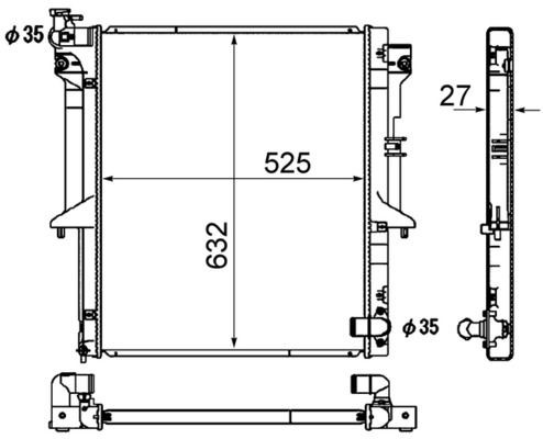 MAHLE ORIGINAL Radiaator, mootorijahutus Artikli number: CR 1880 000S soodsalt