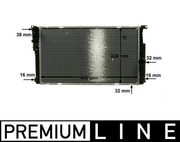 MAHLE ORIGINAL Engine radiator Article number: CR 1909 000P cheaply