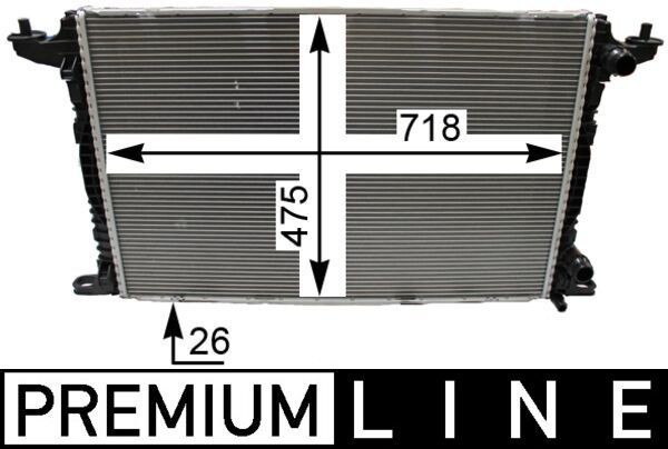 MAHLE ORIGINAL Engine radiator Article number: CR 2179 000P cheaply