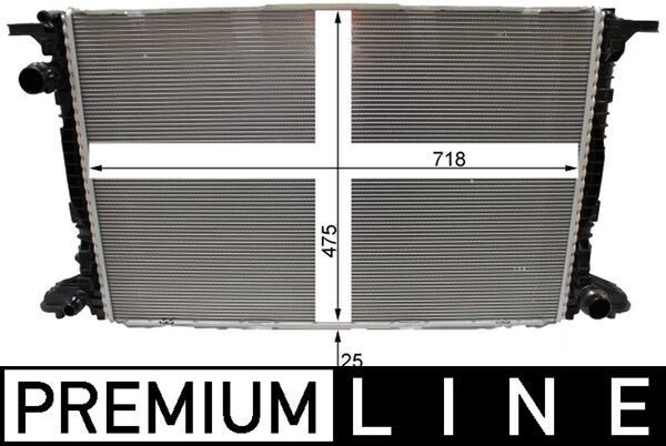 MAHLE ORIGINAL Engine radiator Article number: CR 2180 000P cheaply