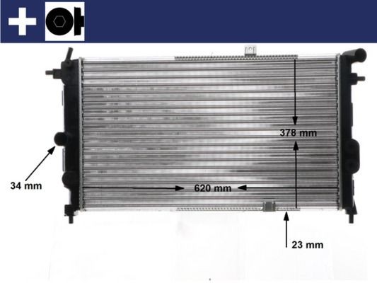 MAHLE ORIGINAL Engine radiator Article number: CR 438 000S cheaply