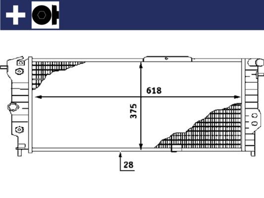 MAHLE ORIGINAL Engine radiator Article number: CR 440 000S cheaply