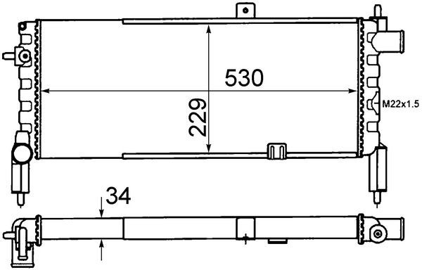 MAHLE ORIGINAL Engine radiator Article number: CR 442 000S cheaply