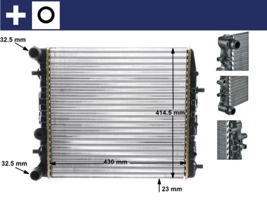 MAHLE ORIGINAL Engine radiator Article number: CR 454 000S cheaply