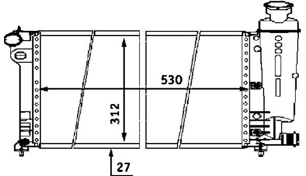 MAHLE ORIGINAL Engine radiator Article number: CR 467 000S cheaply