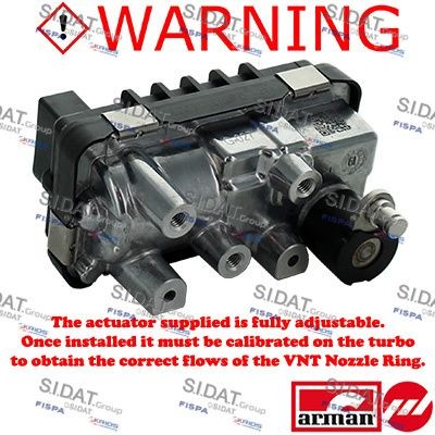FISPA 48.1050AS Aktuator, turbolader V70 2.4 CDI 122 HK Diesel 2008