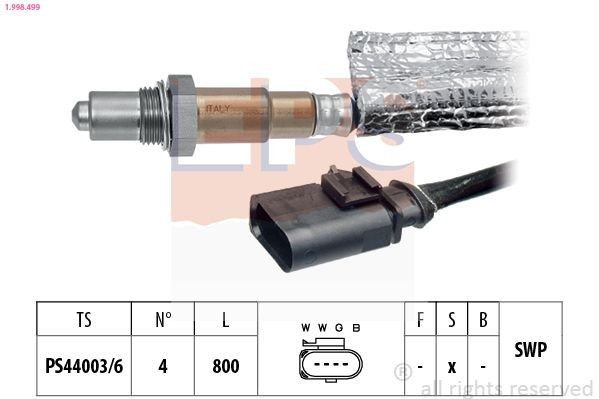 EPS Lambda sensor Article number: 1.998.499 cheaply