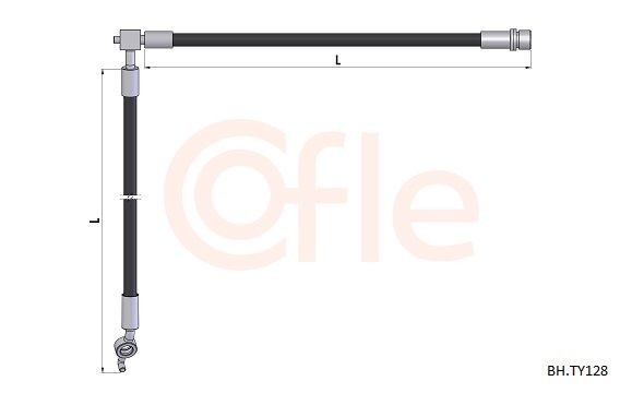 COFLE Brake hose Article number: BH.RE015 cheaply