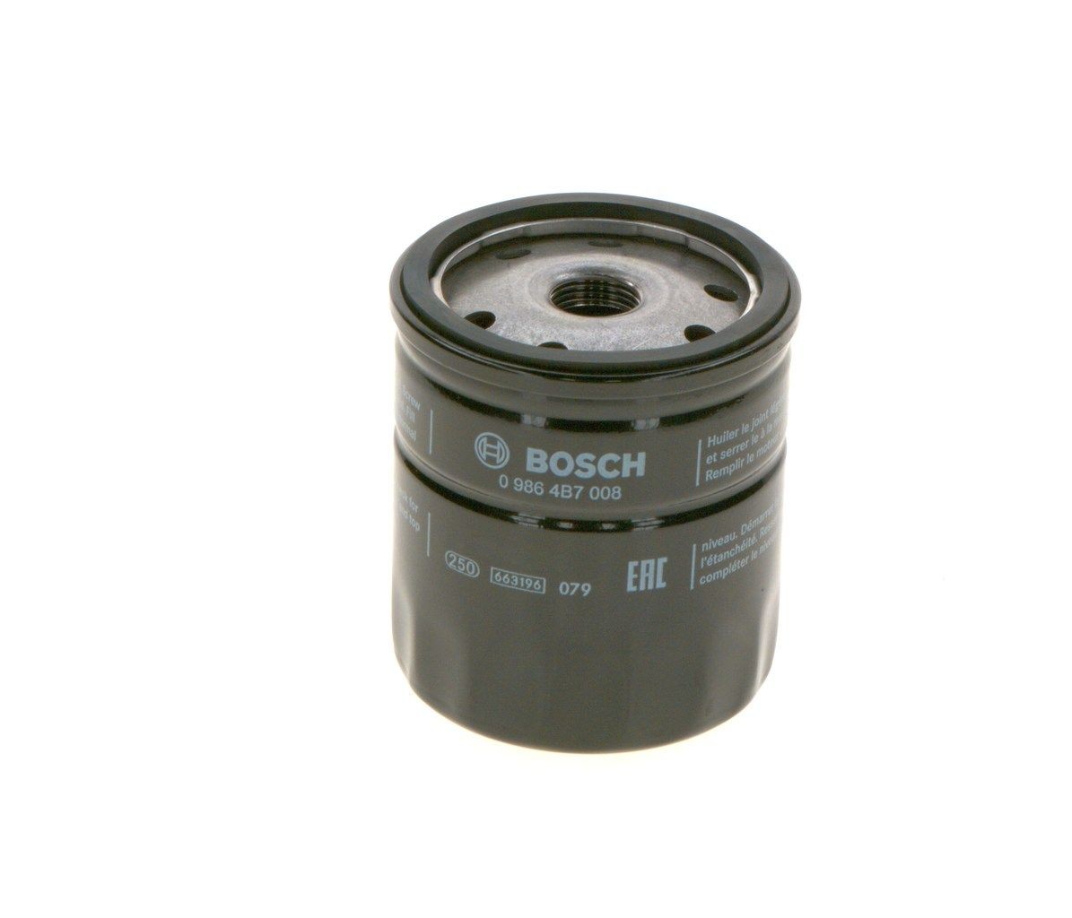 BOSCH Oljefilter artikkelnummer: 0 986 4B7 008 billig