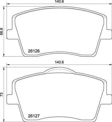 BREMBO Brake pad set Article number: P 86 031 cheaply