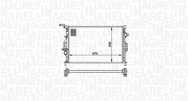MAGNETI MARELLI Engine radiator Article number: 350213158700 cheaply