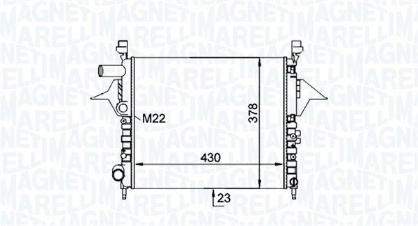 MAGNETI MARELLI Radiaator, mootorijahutus Artikli number: 350213161200 soodsalt
