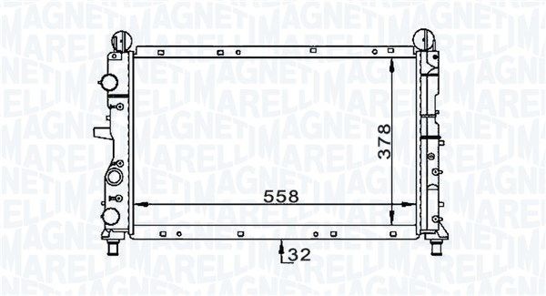 MAGNETI MARELLI Engine radiator Article number: 350213168900 cheaply