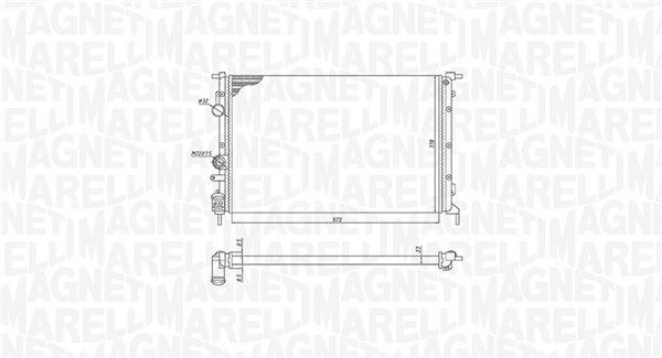 MAGNETI MARELLI Engine radiator Article number: 350213171700 cheaply
