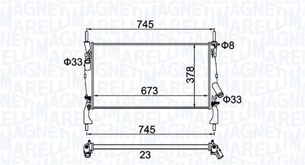 MAGNETI MARELLI Engine radiator Article number: 350213173900 cheaply