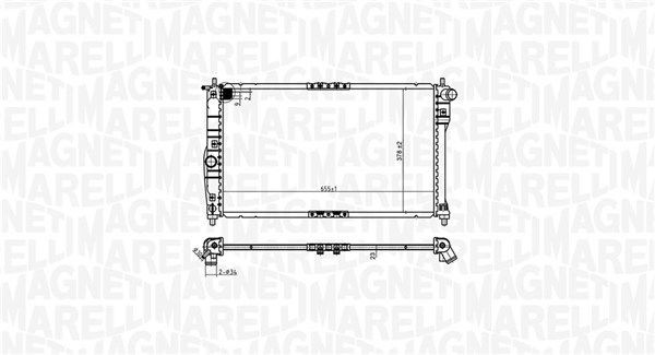 MAGNETI MARELLI Engine radiator Article number: 350213174900 cheaply