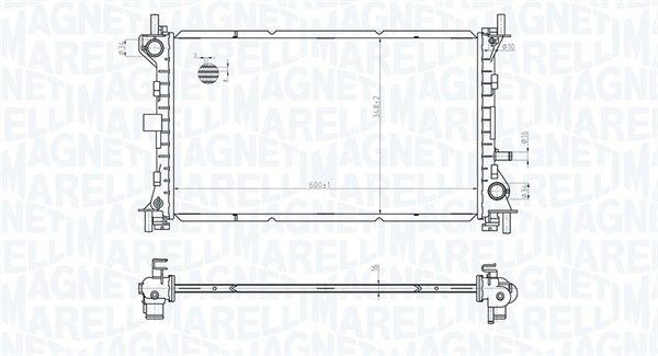 MAGNETI MARELLI Engine radiator Article number: 350213178100 cheaply