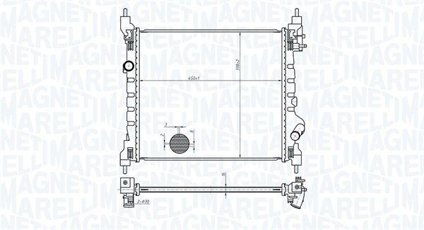 MAGNETI MARELLI Engine radiator Article number: 350213178800 cheaply