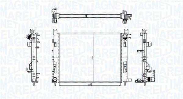 MAGNETI MARELLI Engine radiator Article number: 350213182100 cheaply