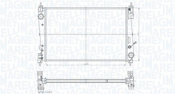 MAGNETI MARELLI Engine radiator Article number: 350213184300 cheaply