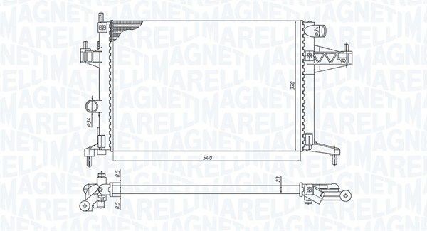 MAGNETI MARELLI Engine radiator Article number: 350213191600 cheaply