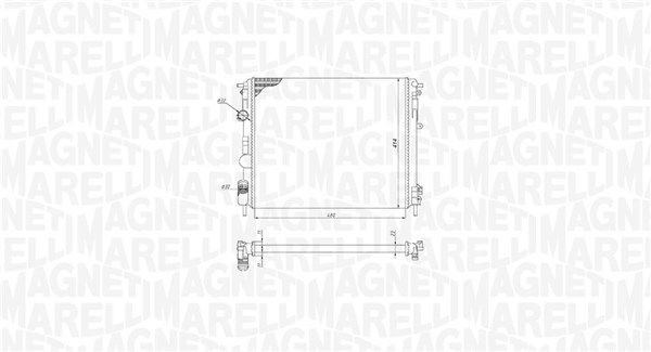 MAGNETI MARELLI Radiaator, mootorijahutus Artikli number: 350213195200 soodsalt