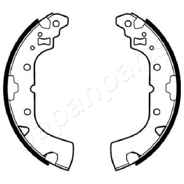 JAPANPARTS Brake Shoe Set Article number: GF-523AF cheaply