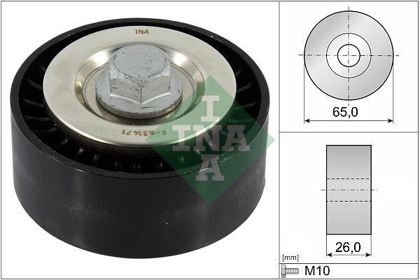 INA Deflection / Guide Pulley, v-ribbed belt Article number: 532 0896 10 cheaply