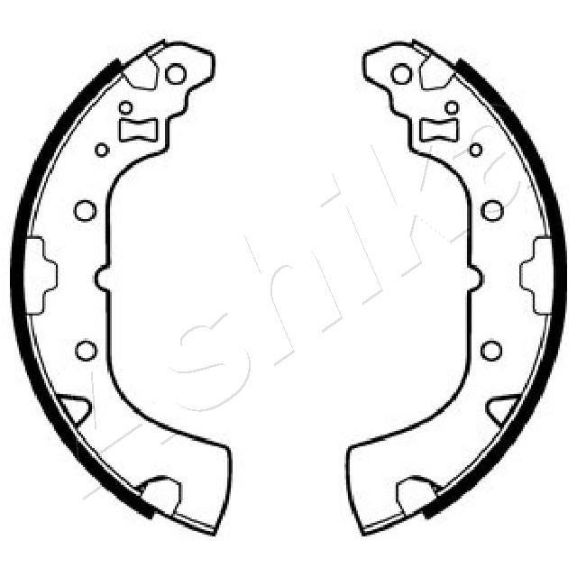 ASHIKA Brake Shoe Set Article number: 55-05-523 cheaply